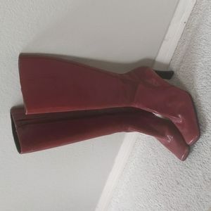 Nine West Burgundy Red Boots 7.5